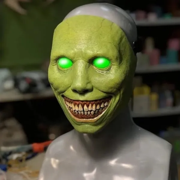 Fashion Hitch Skrämmande Halloween mask leende demoner skräck ansikte masker den ondskan cosplay rekvisita> Masker
