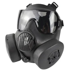 Skyddande Taktisk Andningsmask Helmask Gasmask För Militär Airsoft Skytte Jakt Ridning Cs Spel Cosplay Skydd Brun><noscript><img width=