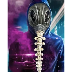 Sleepy Cosplay Sandman Mask för Män, Latex Halloween Party Accessoar><noscript><img width=