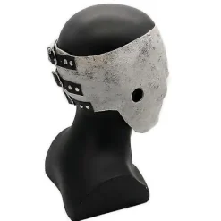 Slipknot Mask Cosplay Halloween 7 typer, Slipknot Mask Cosplay Kostymtillbehör Vuxen Halloween Latex Silver-Perfekt> Masker
