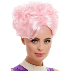 Smiffys Dam/Dam Trapeze Artist Peruk One Size Rosa One Size> Peruker