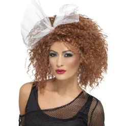 Smiffys Dam/Kvinnor 80-tals Vildt barn Peruk One Size Brun One Size> Peruker