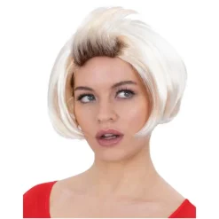 Smiffys 90-tals Mary Flick Peruk One Size Vit/Brun One Size> Peruker