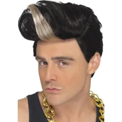 Smiffys 90-tals Rapper Peruk Herr One Size Svart One Size> Peruker