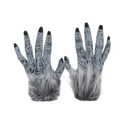 Smiffys Unisex Vuxen Varulv Fuskpäls Halloween Kostymhandskar One Size> Tillbehör