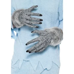 Smiffys Unisex Vuxen Varulv Fuskpäls Halloween Kostymhandskar One Size><noscript><img width=