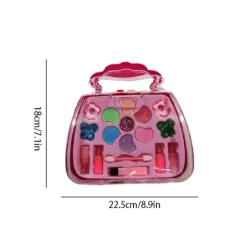 Sminkset för barn Leksak Handväska Set Säker Praktisk Design Låtsasleksaker Flickor Utsökt G4j2> Smink