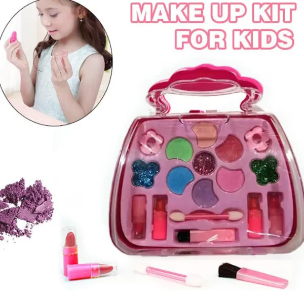 Sminkset för barn Leksak Handväska Set Säker Praktisk Design Låtsasleksaker Flickor Utsökt G4j2> Smink