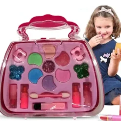 Sminkset för barn Leksak Handväska Set Säker Praktisk Design Låtsasleksaker Flickor Utsökt G4j2><noscript><img width=