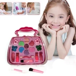 Sminkset för barn Leksak Handväska Set Säker Praktisk Design Låtsasleksaker Flickor Utsökt G4j2><noscript><img width=