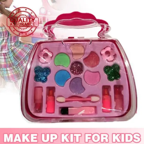 Sminkset för barn Leksak Handväska Set Säker Praktisk Design Låtsasleksaker Flickor Utsökt G4j2> Smink