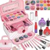 Sminkset för barn, tvättbart sminkset för flickor, leksaker för flickor, julklappar och födelsedagspresenter för flickor 4-10 år> Smink