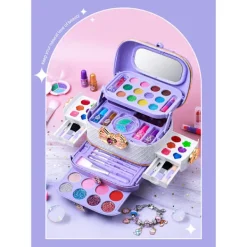Sminkset för barn, tvättbart, med portabel sminkväska><noscript><img width=