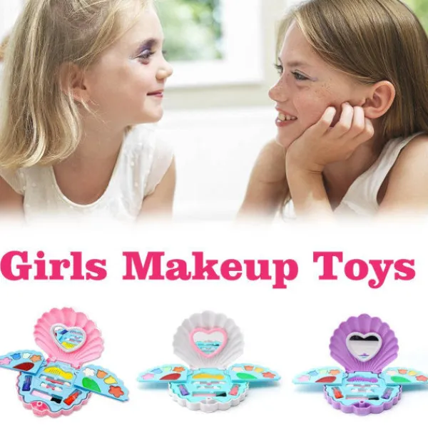 Sminkset för flickor - Barnkosmetik, Skönhetsväska, Leksakskit, Rosa, Onesize> Smink