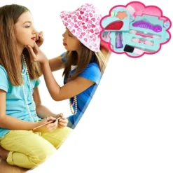 Sminkset för flickor - Barnkosmetika, Skönhetsväska, Leksakskit, Rosa, One size> Smink