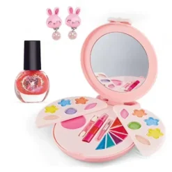 Sminkset för små flickor, hög simulering, säkert sminkset för barn, rosa[co]><noscript><img width=