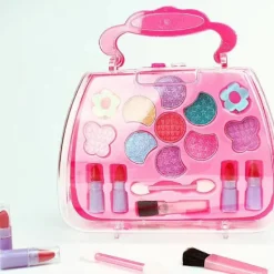 Sminkset för små flickor, tvättbart och giftfritt, riktig smink, leksaker för flickor, kompatibel födelsedagspresent för små flickor><noscript><img width=