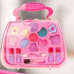 Sminkset för små flickor, tvättbart och giftfritt, riktig smink, leksaker för flickor, kompatibel födelsedagspresent för små flickor><noscript><img width=