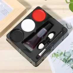 Sminkset med falskt blod Halloween Ansiktsmålningsrekvisita Kit><noscript><img width=