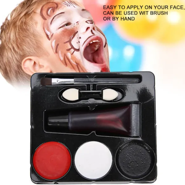Sminkset med falskt blod Halloween Ansiktsmålningsrekvisita Kit> Smink