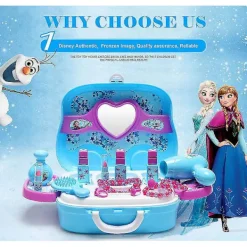 Sminkset Sminkset Leksaker För Barn Flicka Frozen Smink Väska> Smink
