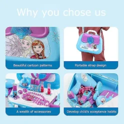 Sminkset Sminkset Leksaker För Barn Flicka Frozen Smink Väska><noscript><img width=