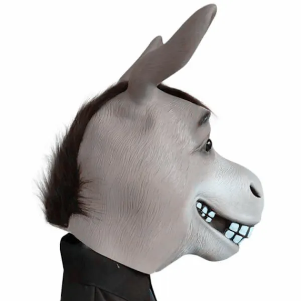 Åsna Mask Djur Mask Kostym Fest Cosplay Latex Mask För Halloween> Masker