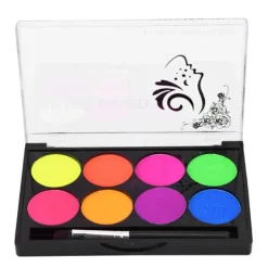 Snabbtorkande vattenlöslig kroppsfärg 8 färger Jul Makeup Verktyg Konsttillbehör> Smink