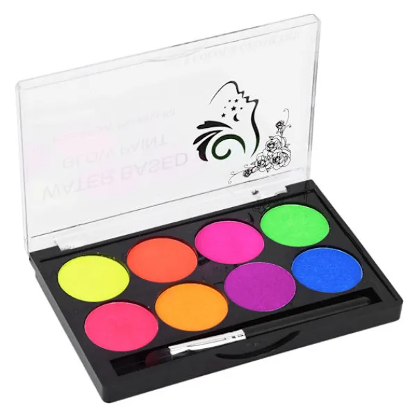 Snabbtorkande vattenlöslig kroppsfärg 8 färger Jul Makeup Verktyg Konsttillbehör> Smink