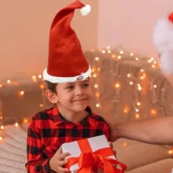 SÅNG OCH DANSANDE JULTOMTEHATT Nyhet Mössa Musikalisk Rörlig Rolig Present JUL, 100% Ny><noscript><img width=