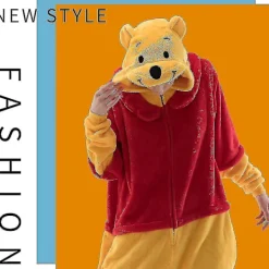 Snug Fit Unisex Vuxen Onesie Pyjamas, Flanell Cosplay Animal One Piece Halloween kostym Sovkläder Hemkläder Q Mike 105cm I L><noscript><img width=