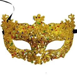 Snygg lyxig venetiansk maskeradmask för kvinnor, flickor Sexig Fox Eye-mask för utklädnad Jul Halloweenfest> Masker