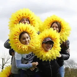 Solroskostym Huvudband - Perfekt för födelsedagsfest!><noscript><img width=