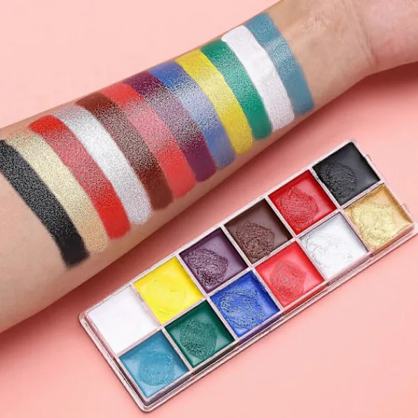 Sommaren jag blev vacker 12 färger Halloween Smink Ansiktsfärg Ansiktsfärg Jul Ansiktsfärg!> Smink