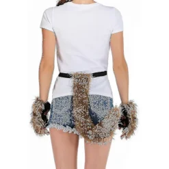 (Specialerbjudande) Konstgjord Päls Räv Svans Katt Varulv Cosplay Kostym Set Plysch Mask Fluffiga Tassar Handskar Halloween Jul Orange Orange Orange | Fyndiq><noscript><img width=