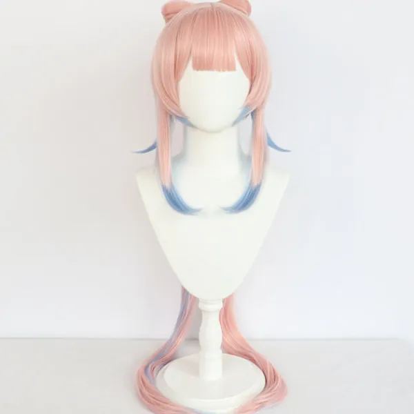 Spel Genshin Impact Sangonomiya Kokomi Cosplay Rollspelsperuk Hår Halloweenfest Rekvisita Genshin Cosplay Peruk> Peruker