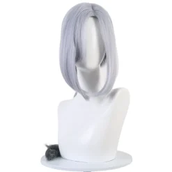 Spel Genshin Impact Shenhe Cosplay Peruk Blå Vit Färg Lång Br> Peruker