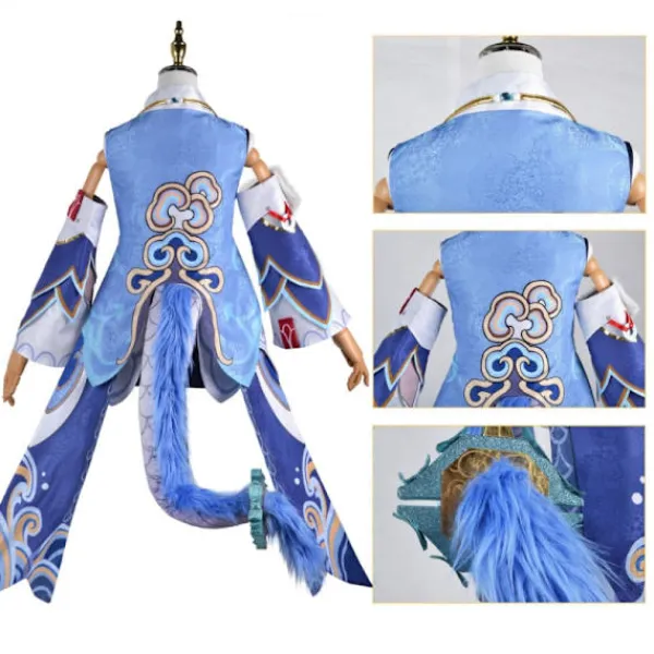 Spel Honkai Star Trail Kostym Tail Peruk Party Halloween Cosplay Kostym Kvinnor Cosplay XS> Peruker