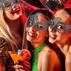 Spetsmask för damer, sexig maskeradmask för kvinnor, elegant balmask för halloween-maskeradfest> Masker