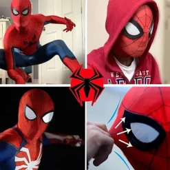 Spider Man Mask för barn och vuxna | Superhjältedräkt | Premium kvalitet | Serier | Cosplay | Halloween Z><noscript><img width=