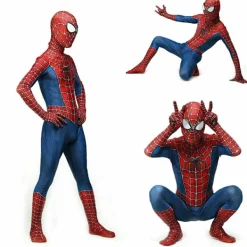 Spider-Man Cosplay Kostym Vuxen Längre Bort Från Hemmet Raim Outfit Fest cm> Dräkter