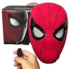 Spider-Man huvudbonad ögon rörlig manuell elektrisk blinkande mask extraordinär hjälte expeditionshjälm> Masker