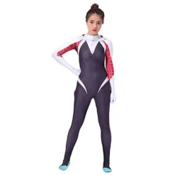 Spider-Man World Gwen Stacy Cosplay Cosplay Jumpsuit Halloween . 180cm> Dräkter