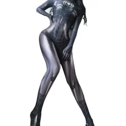 Spindelmannen Bodysuit Cosplay-dräkt för kvinnor Halloween Superhjälte Cosplay-dräkt-FF- S><noscript><img width=