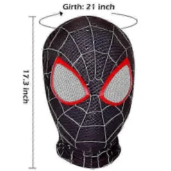 Spindelmannen Mask Superhjälte Miles Morales Peter Parker Spindelmannen Cosplay Masker Spindelhjälm Halloween Kostym Rekvisita för Vuxna 25-26> Masker
