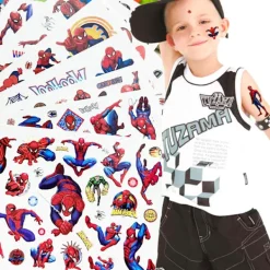 Spindelmannen Tatuering - 4 Ark - Barntatuering - Avengers Multicolor> Smink