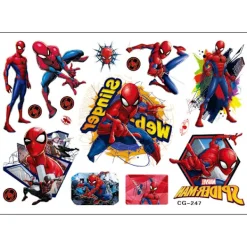 Spindelmannen Tatuering - 4 Ark - Barntatuering - Avengers Multicolor><noscript><img width=