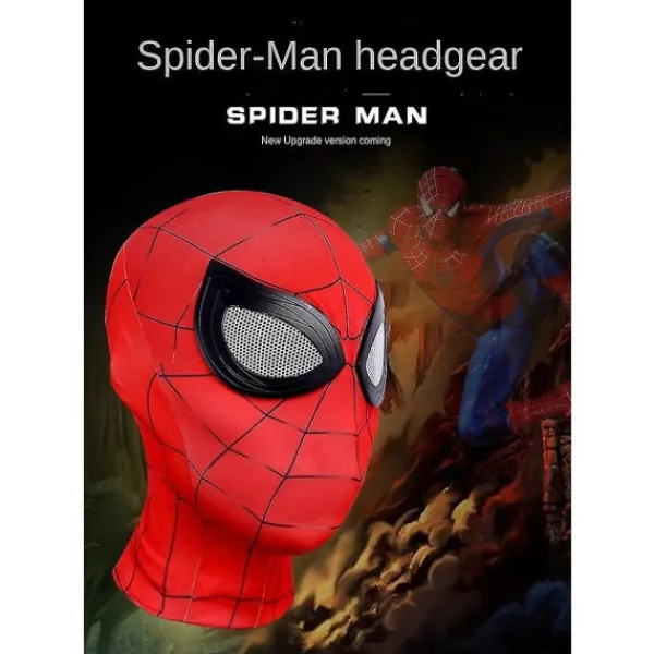 SQBB Svart Mj Spider-Man Mask Cosplay - Vuxen> Masker