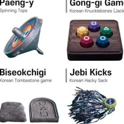 Squid Game 2, Koreansk Traditionell Lek, Koreansk Folkspel Set – Jack Stone Lekset Inspirerat av Squid Game 2 (9st+Bas)-XF27-><noscript><img width=