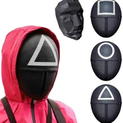 Squid Game Mask / Ansiktsmask - Cosplay V Triangle> Masker